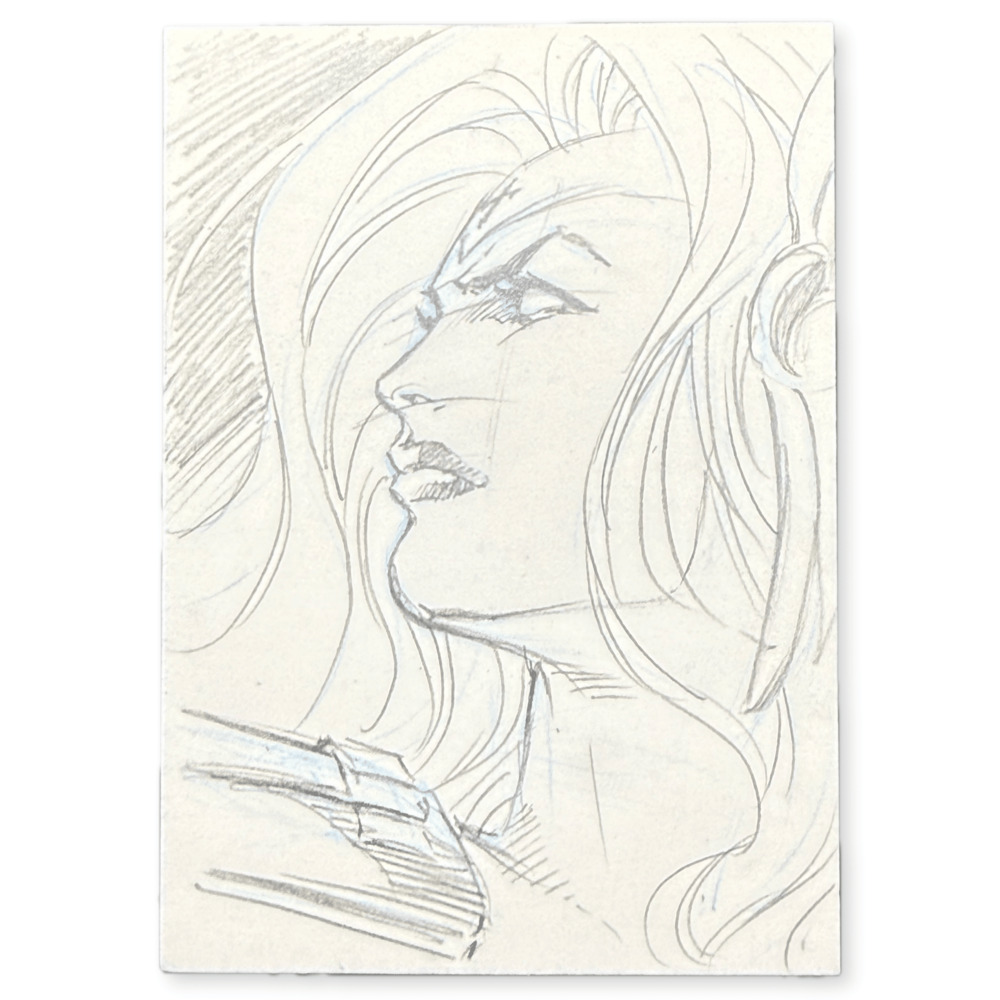 Lady Death Dark Alliance Hand Drawn Sketch Card 1 of 1 With COA Chaos Comics